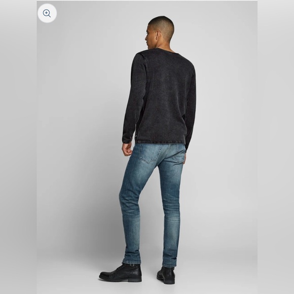 JACK & JONES JJELEO KNIT CREW NECK NOOS CAVIAR S - Picture 8 of 10